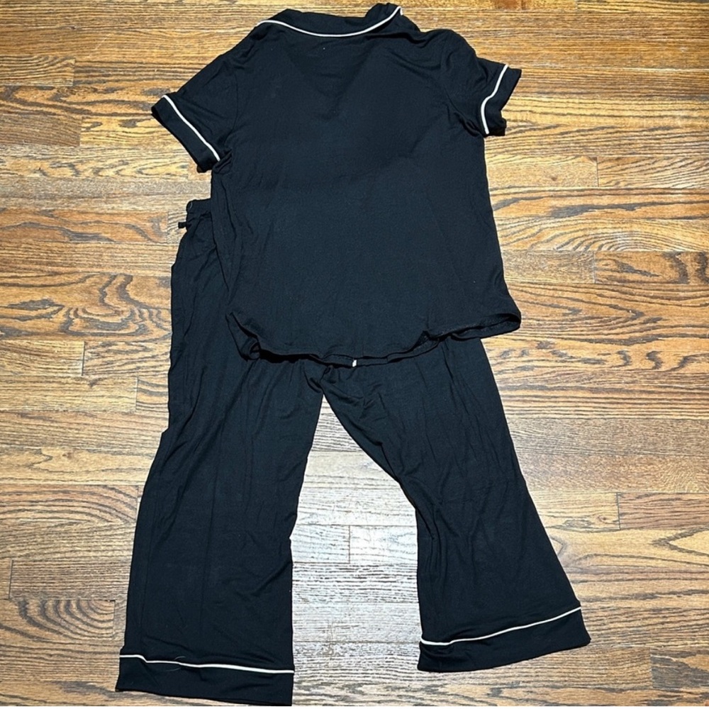 Women's Black Pajama Set - Picture 4 of 8